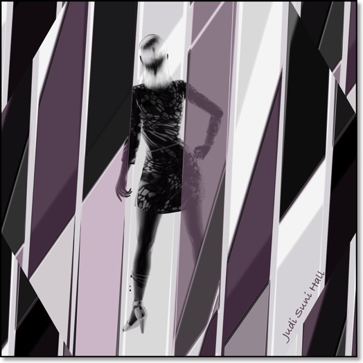 Abstract fashion art.