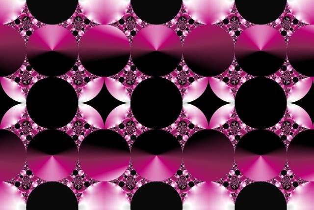 A beautiful fractal with circles from an appolonian gasket for those of you who construct fractals.