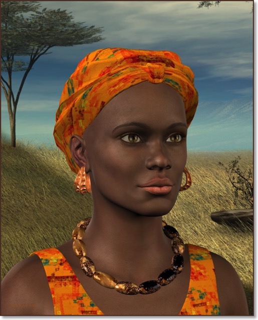 An African woman.
