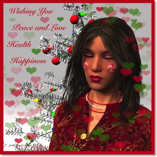 Peppermint Wishes, a Christmas portrait.